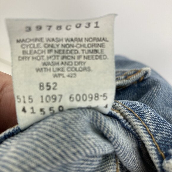 Vintage Levi’s Men’s Jeans 46x30 Orange Tab Medium Wash Straight Leg Big & Tall - Picture 7 of 9